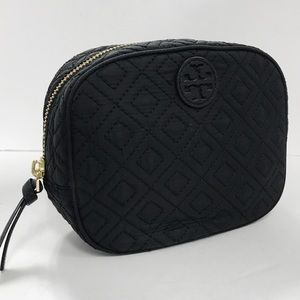 Tory Burch “Ella” quilted cosmetic bag